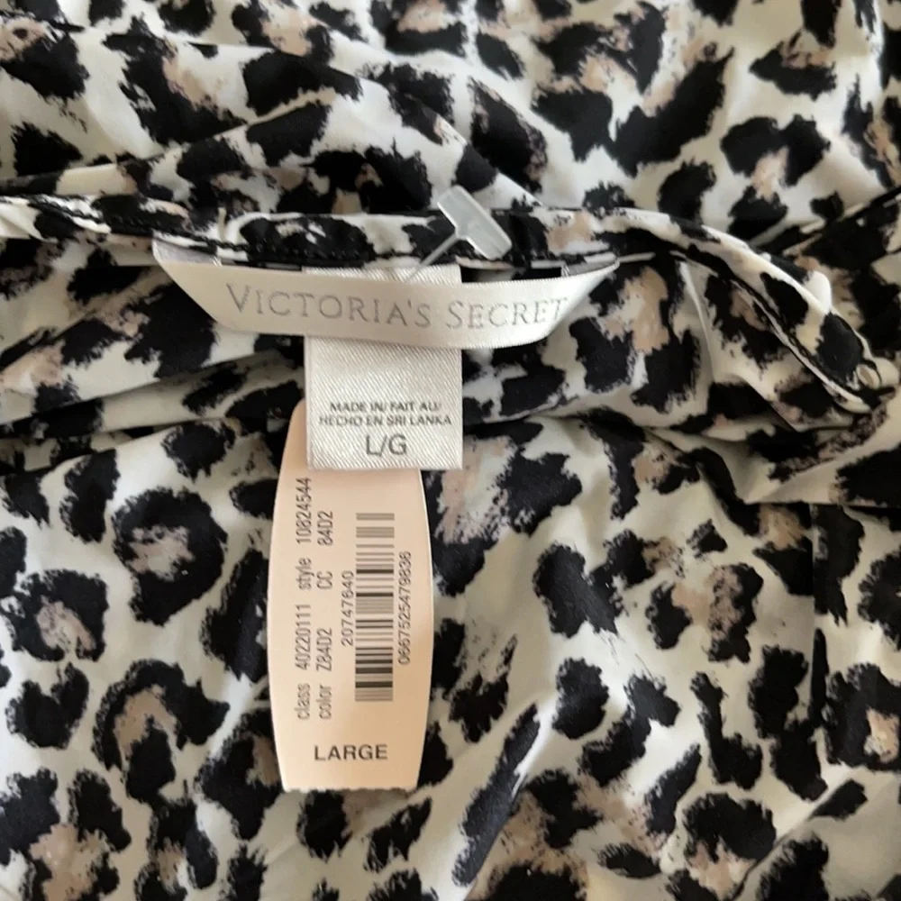 NWT Vintage Victoria’s Secret Leopard Lace Trim Slip Dress - Picture 7 of 8